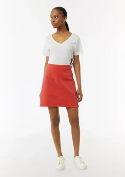 Kurzer Rock mit Garment Dye-Comma Sale