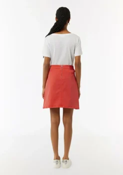 Kurzer Rock mit Garment Dye-Comma Sale