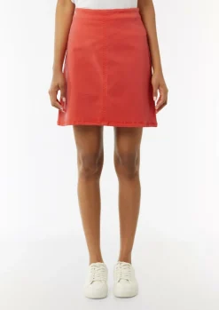 Kurzer Rock mit Garment Dye-Comma Sale