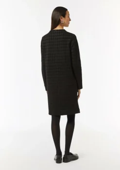 Kurzes Jerseykleid mit Hahnentrittmuster-Comma New