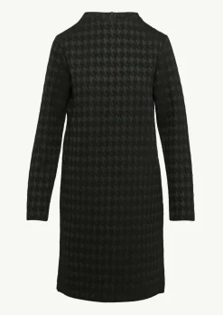 Kurzes Jerseykleid mit Hahnentrittmuster-Comma New