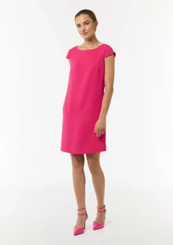 Kurzes Kleid aus Crêpe-Comma Fashion