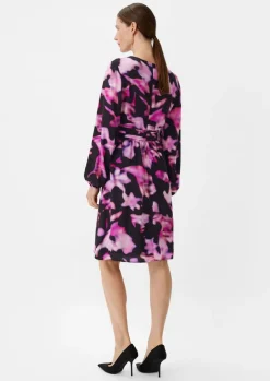Kurzes Kleid mit Allovermuster-Comma Best