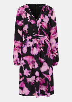 Kurzes Kleid mit Allovermuster-Comma Best
