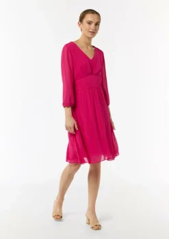 Kurzes Kleid mit Bindegürtel-Comma Online