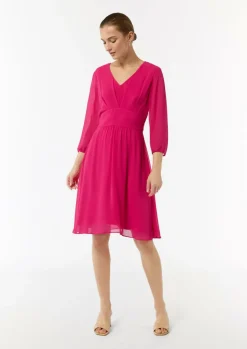 Kurzes Kleid mit Bindegürtel-Comma Online