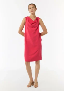 Kurzes Kleid mit Crêpestruktur-Comma Clearance