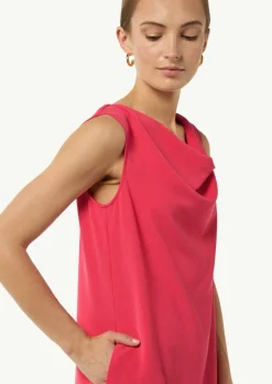 Kurzes Kleid mit Crêpestruktur-Comma Clearance