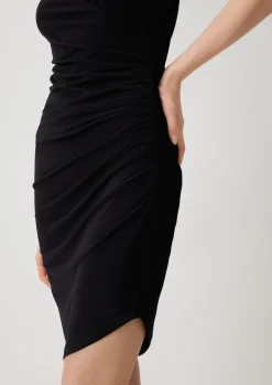 Kurzes Kleid mit Raffung-Comma Outlet