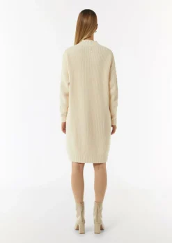 Kurzes Strickkleid mit Zopfmuster am Ärmel-Comma Hot