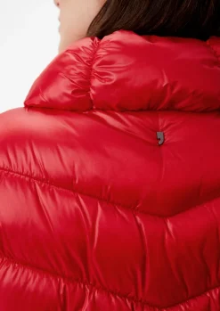 Kurze Steppweste mit Stehkragen-Comma Hot