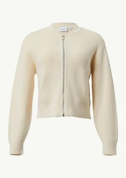 Kurze Strickjacke mit Eingrifftaschen-Comma Outlet