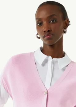 Kurze Strickjacke mit V-Ausschnitt-Comma Online