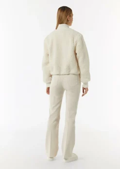 Kuscheliger Teddy-Blouson mit Rippbündchen-Comma Clearance