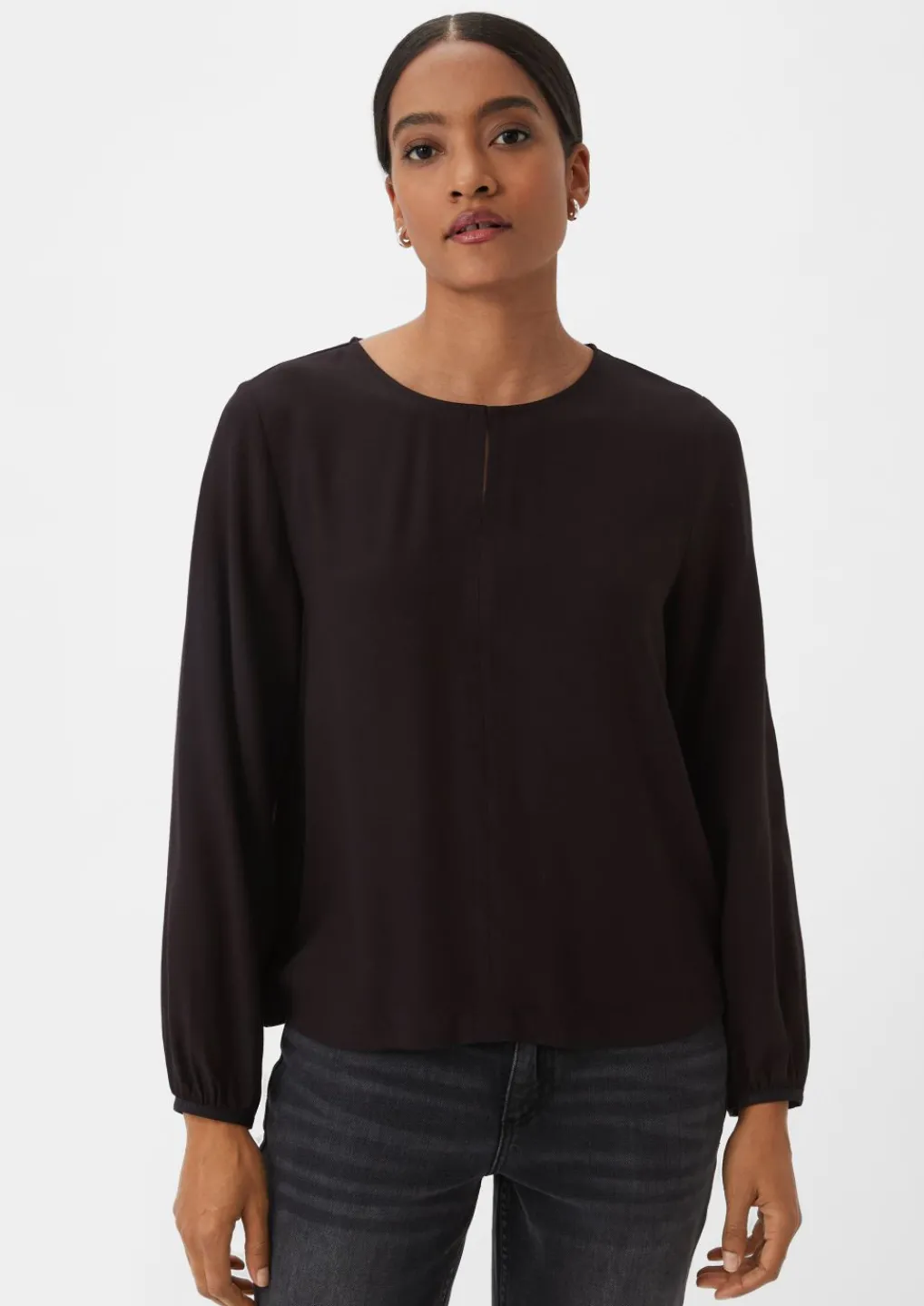 Langarmbluse aus Viskose-Comma Fashion