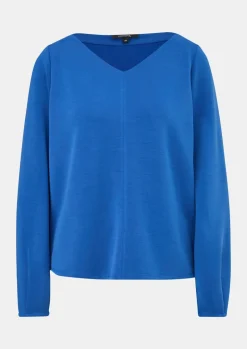 Langarmshirt aus weichem Scuba-Comma Online