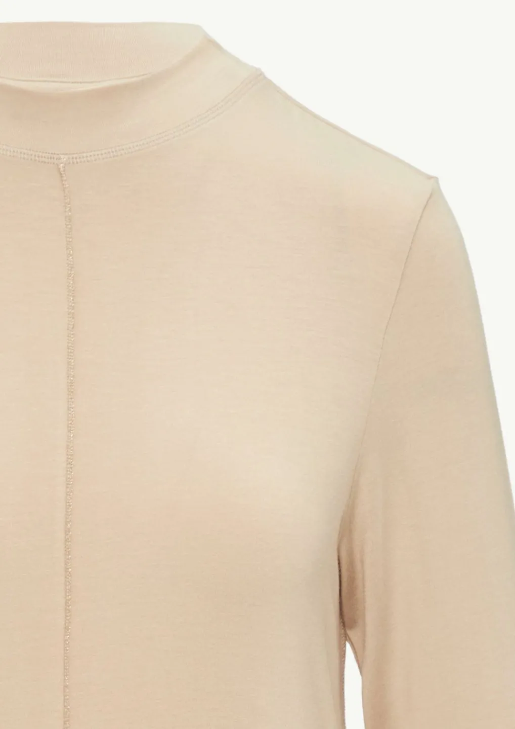 Langarm-Shirt mit Stehkragen-Comma Best