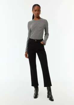 Langarmshirt mit Strukturstreifen-Comma Clearance