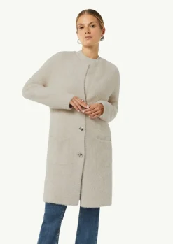 Langer Cardigan in Kunstfell-Optik-Comma Clearance