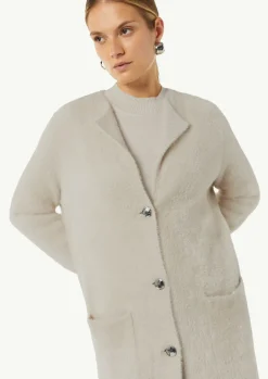 Langer Cardigan in Kunstfell-Optik-Comma Clearance