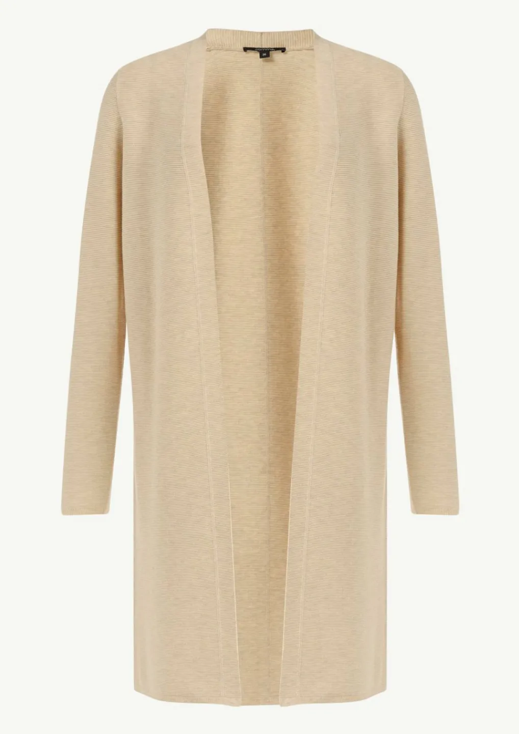 Langer Cardigan mit Rippstruktur-Comma Best