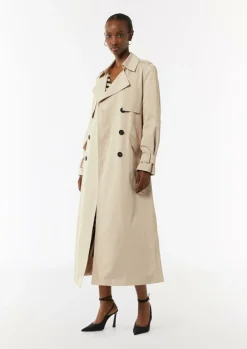 Langer Trenchcoat aus Baumwollmix-Comma Sale