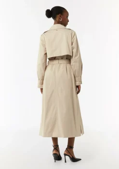Langer Trenchcoat aus Baumwollmix-Comma Sale