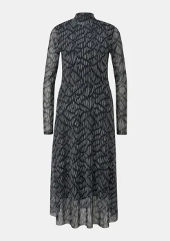 Langes Kleid aus Mesh-Comma Best