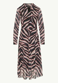 Langärmeliges Kleid mit Stehkragen-Comma Best