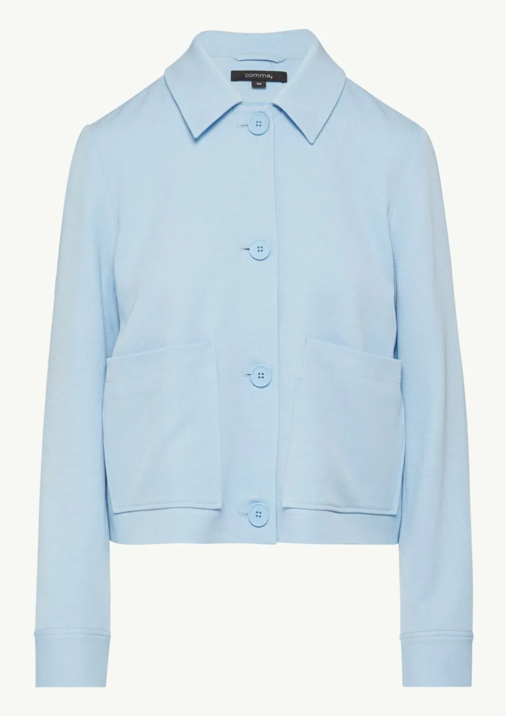 Leicht elastische Jacke im Boxy Cut-Comma Fashion