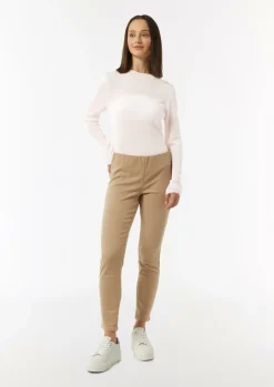Leichter Strickpullover mit angedeutetem Stehkragen-Comma Discount