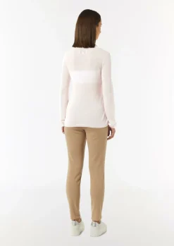 Leichter Strickpullover mit angedeutetem Stehkragen-Comma Discount
