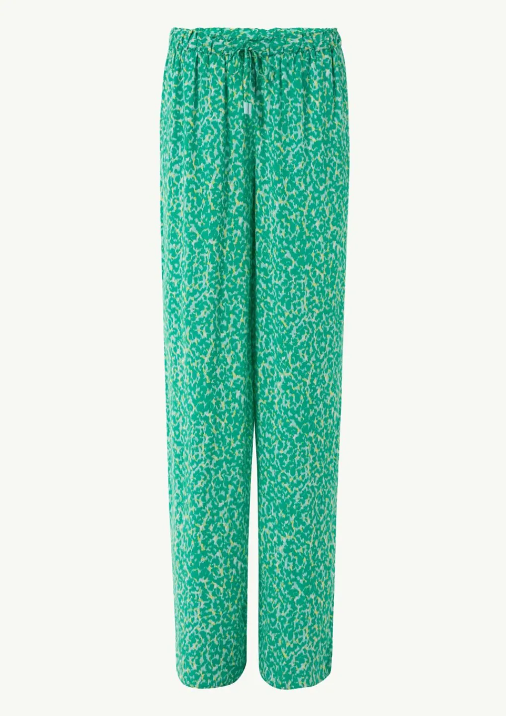 Leichte Stoffhose mit All-over-Print und Elastikbund-Comma New