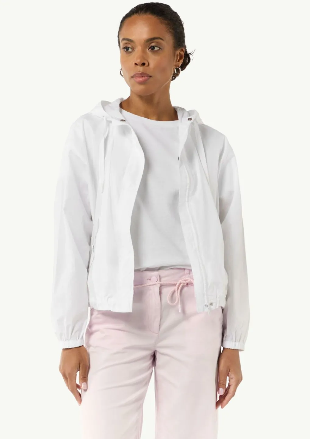 Leichte Windjacke aus Popeline mit Kapuze-Comma Online