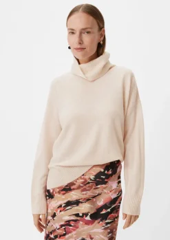 Lockerer Strickpullover aus Kaschmirmix-Comma Clearance