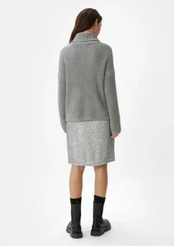 Lockerer Strickpullover mit Rollkragen-Comma Best