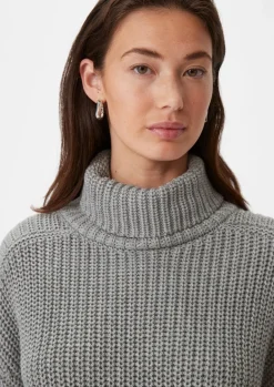 Lockerer Strickpullover mit Rollkragen-Comma Best