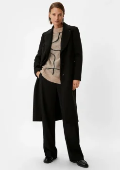 Lockerer Strickpullover mit Alpakawolle-Comma Outlet
