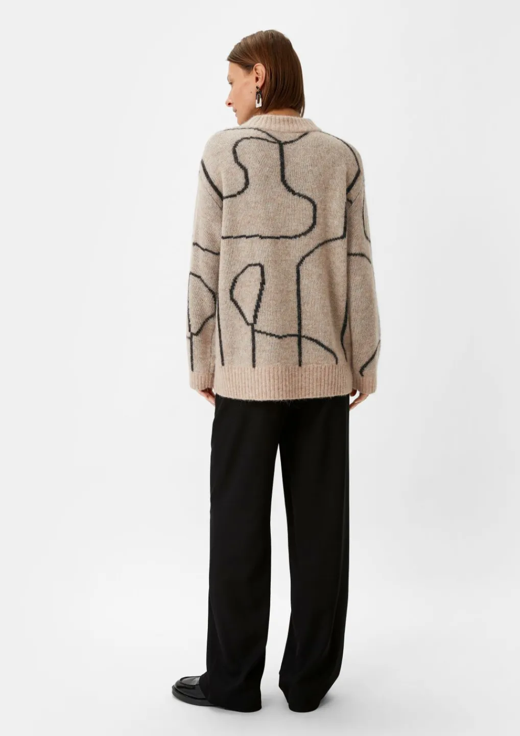 Lockerer Strickpullover mit Alpakawolle-Comma Outlet