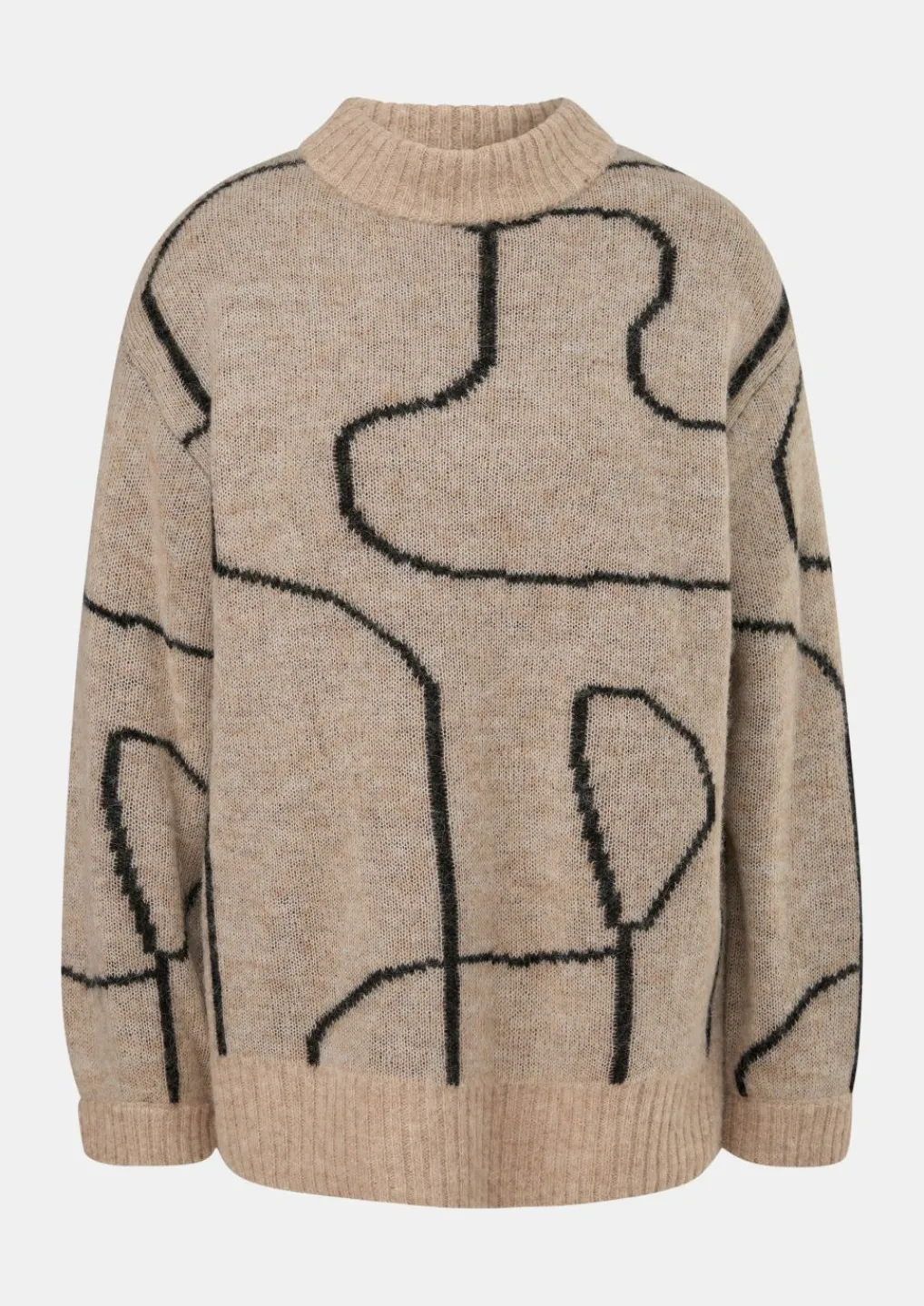 Lockerer Strickpullover mit Alpakawolle-Comma Outlet