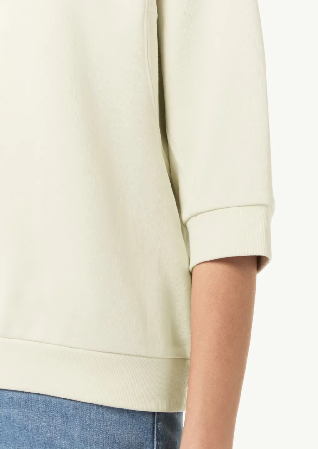 Lockeres Sweatshirt mit 3/4-Arm-Comma Discount