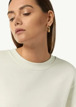 Lockeres Sweatshirt mit 3/4-Arm-Comma Discount