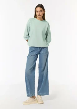 Lockeres Sweatshirt mit 3/4-Arm-Comma Outlet