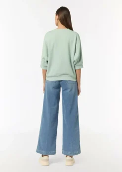Lockeres Sweatshirt mit 3/4-Arm-Comma Outlet