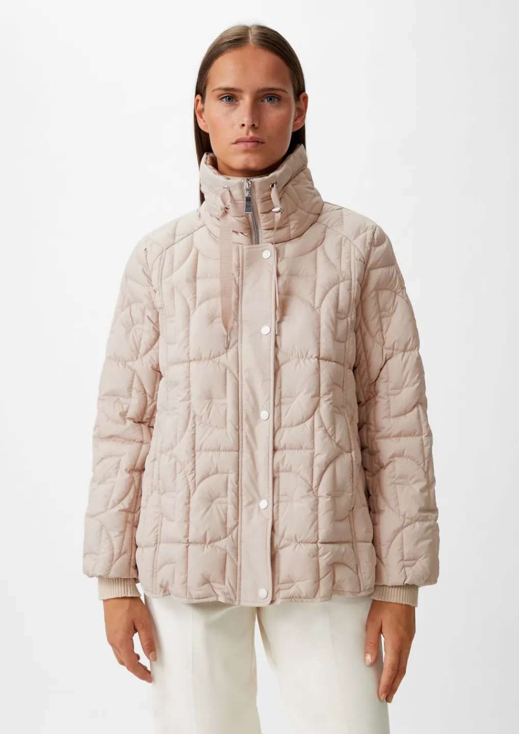 Logo-Steppjacke mit Stehkragen-Comma Discount