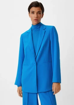 Longblazer aus Crêpe-Comma Fashion