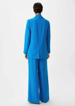 Longblazer aus Crêpe-Comma Fashion