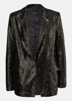 Longblazer mit Pailletten-Comma Discount