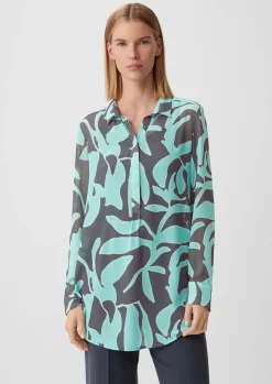 Longbluse aus Chiffon-Comma Hot