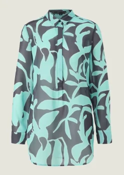 Longbluse aus Chiffon-Comma Hot